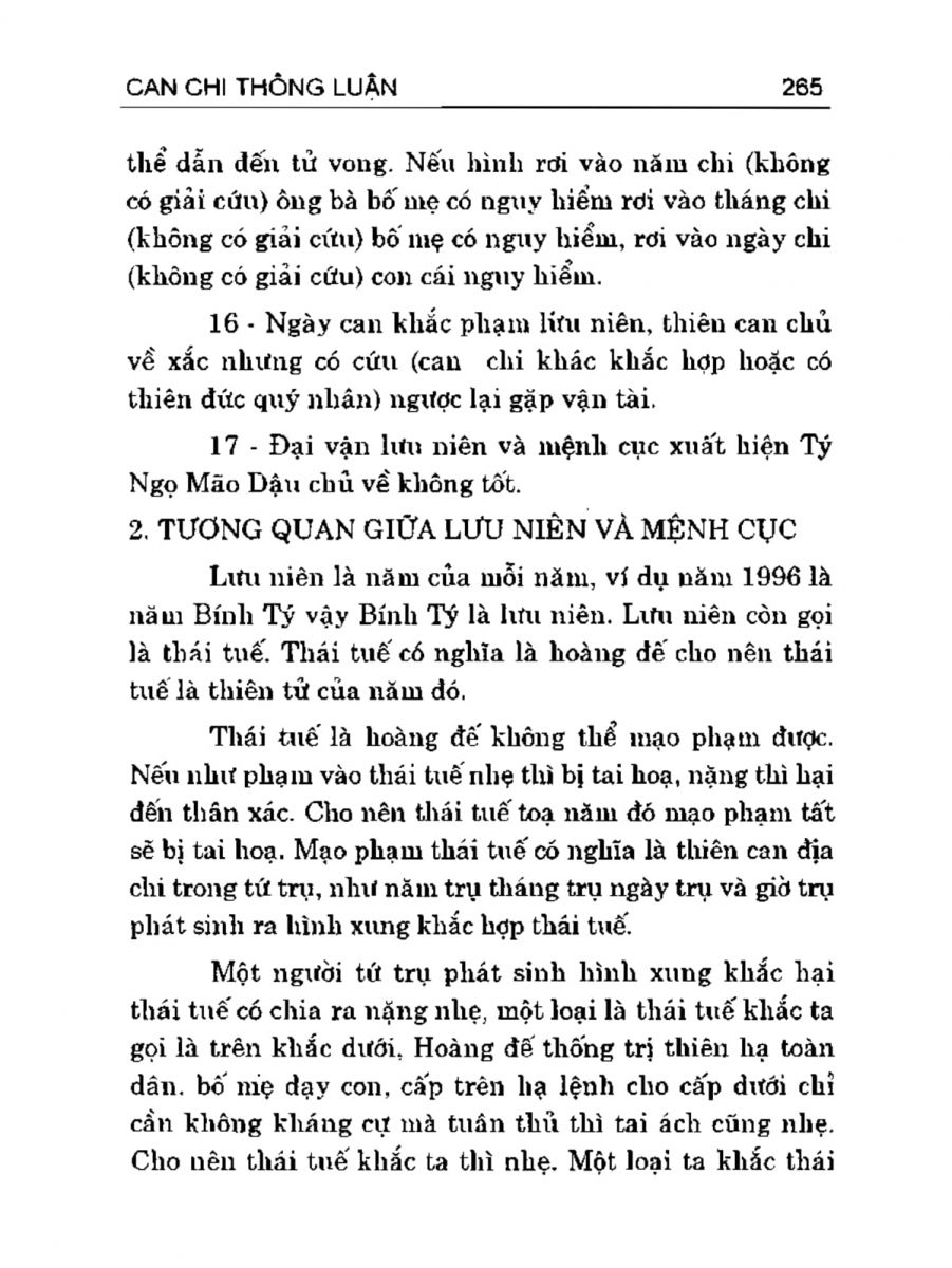 Can Chi Thông Luận - 265