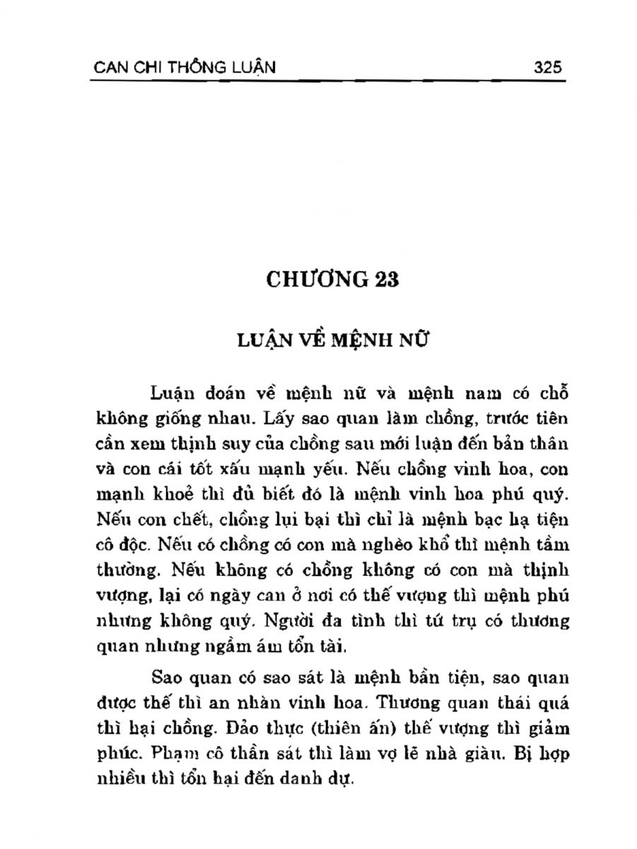 Can Chi Thông Luận - 325