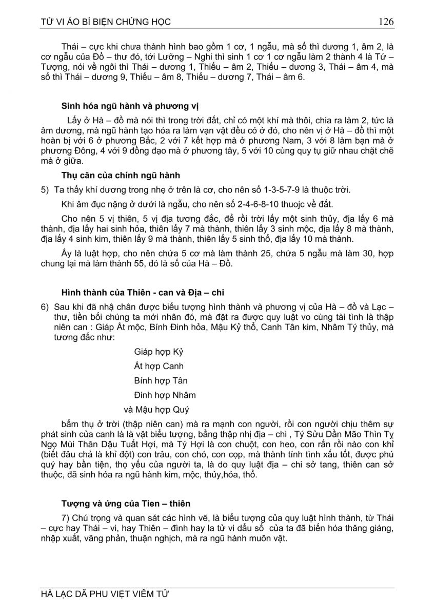 Tử Vi Ảo Bí Biện Chứng Học - 126