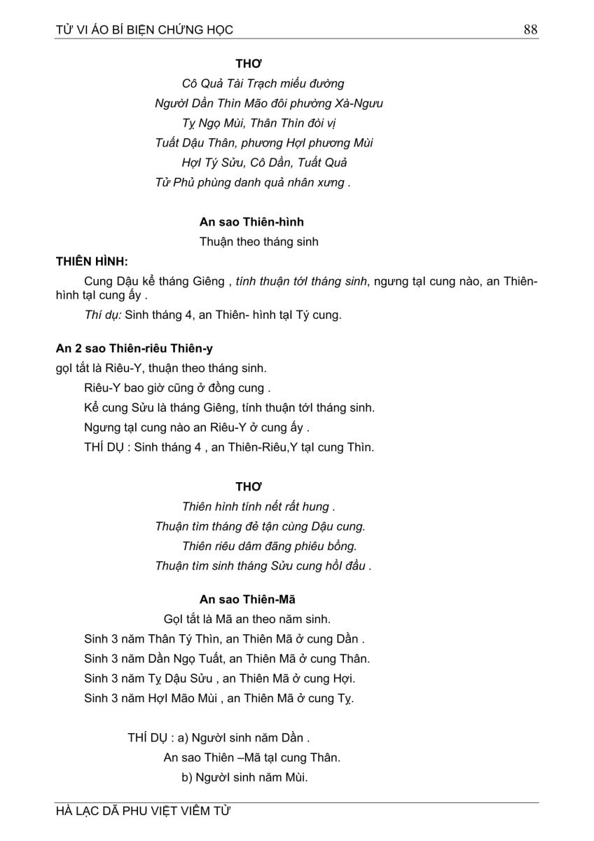 Tử Vi Ảo Bí Biện Chứng Học - 88