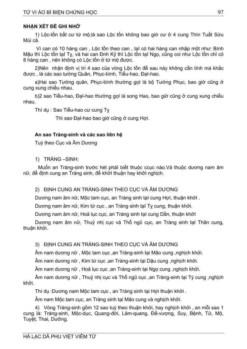 Tử Vi Ảo Bí Biện Chứng Học - 97