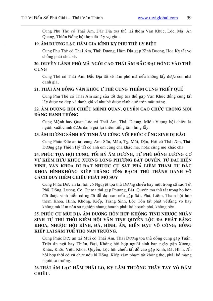 Tử Vi Đẩu Số Phú Giải - 59