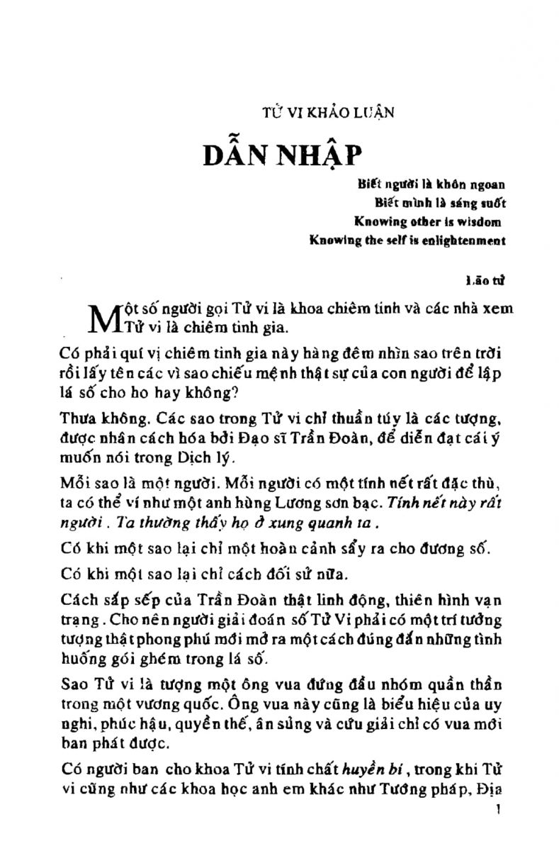 Tử Vi Khảo Luận -