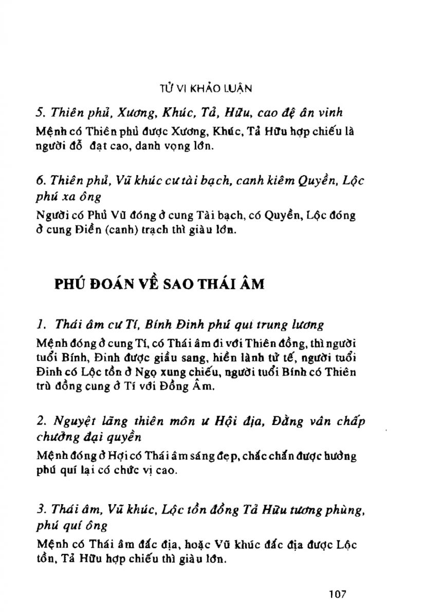 Tử Vi Khảo Luận - 107