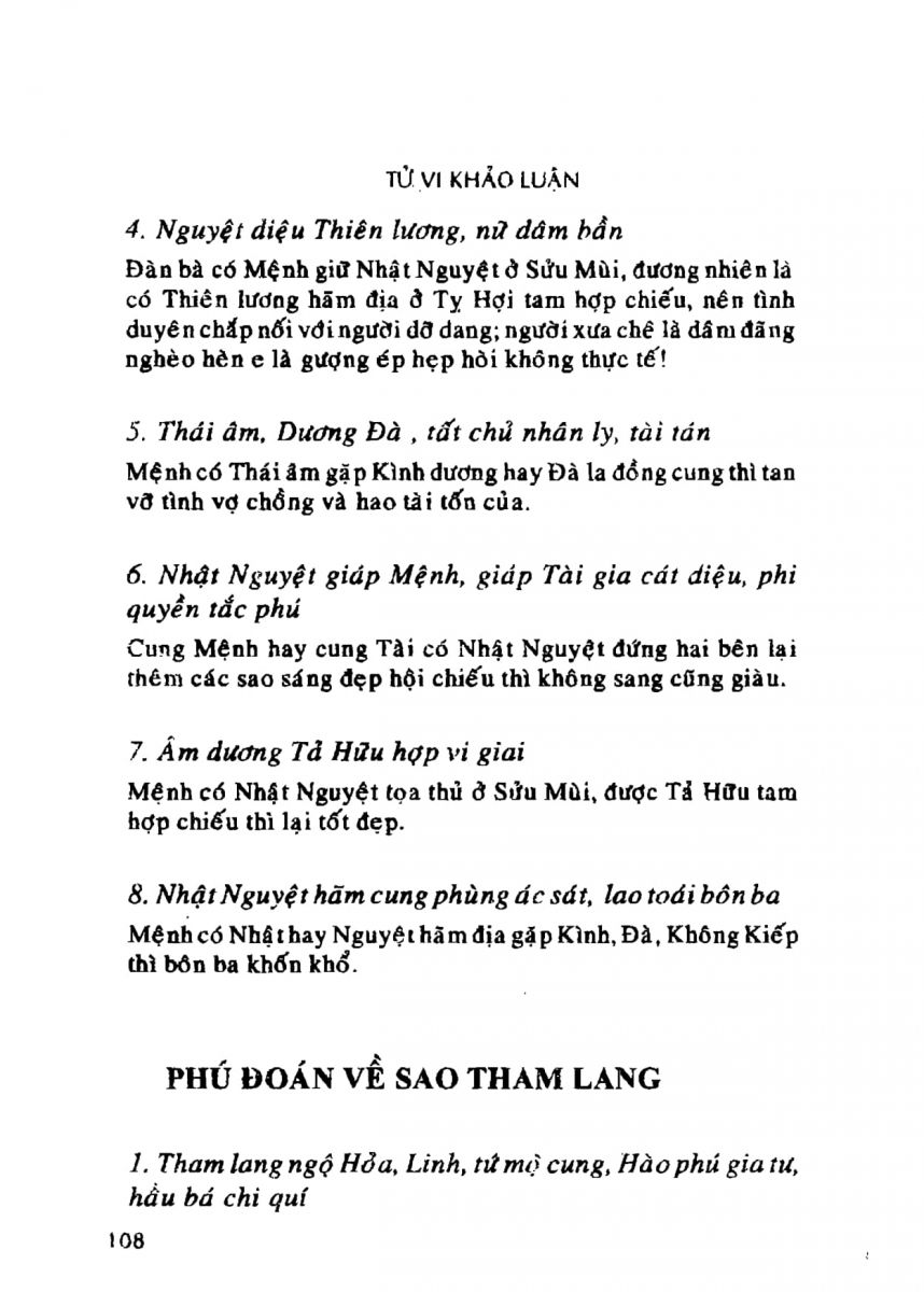 Tử Vi Khảo Luận - 108