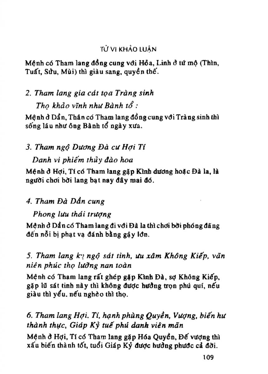 Tử Vi Khảo Luận - 109