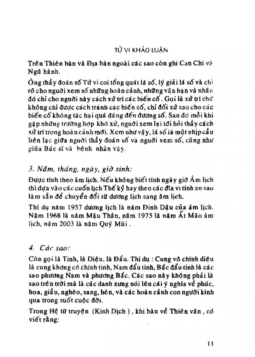 Tử Vi Khảo Luận - 11