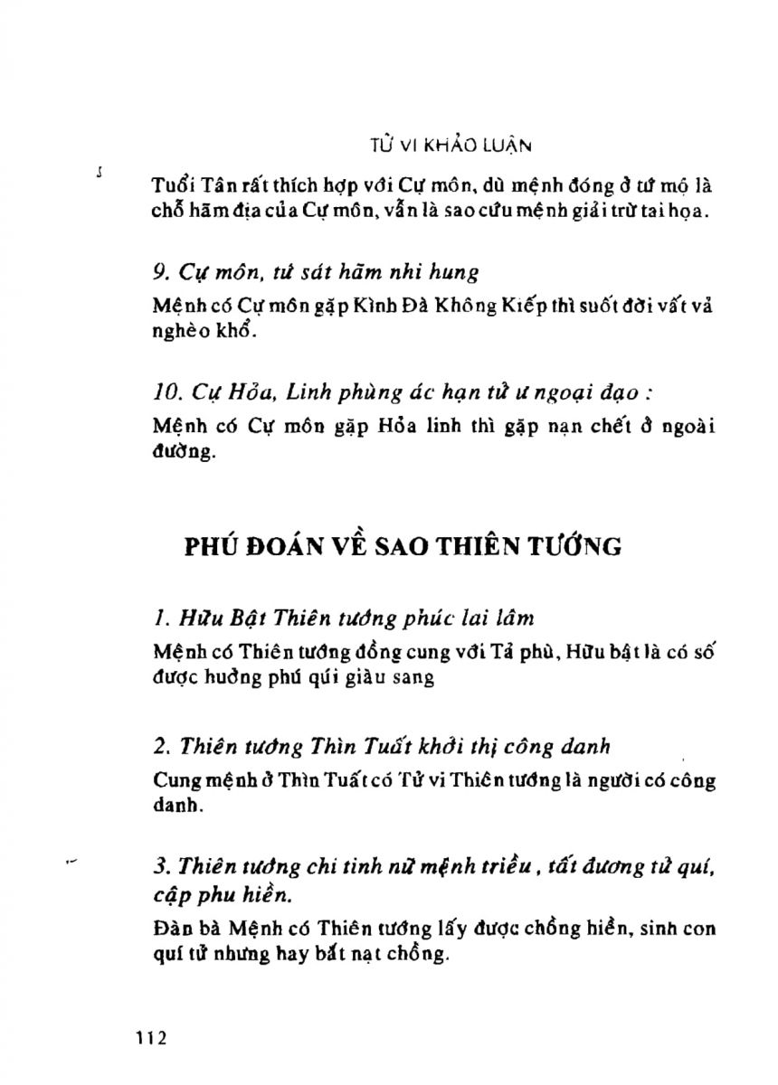 Tử Vi Khảo Luận - 112