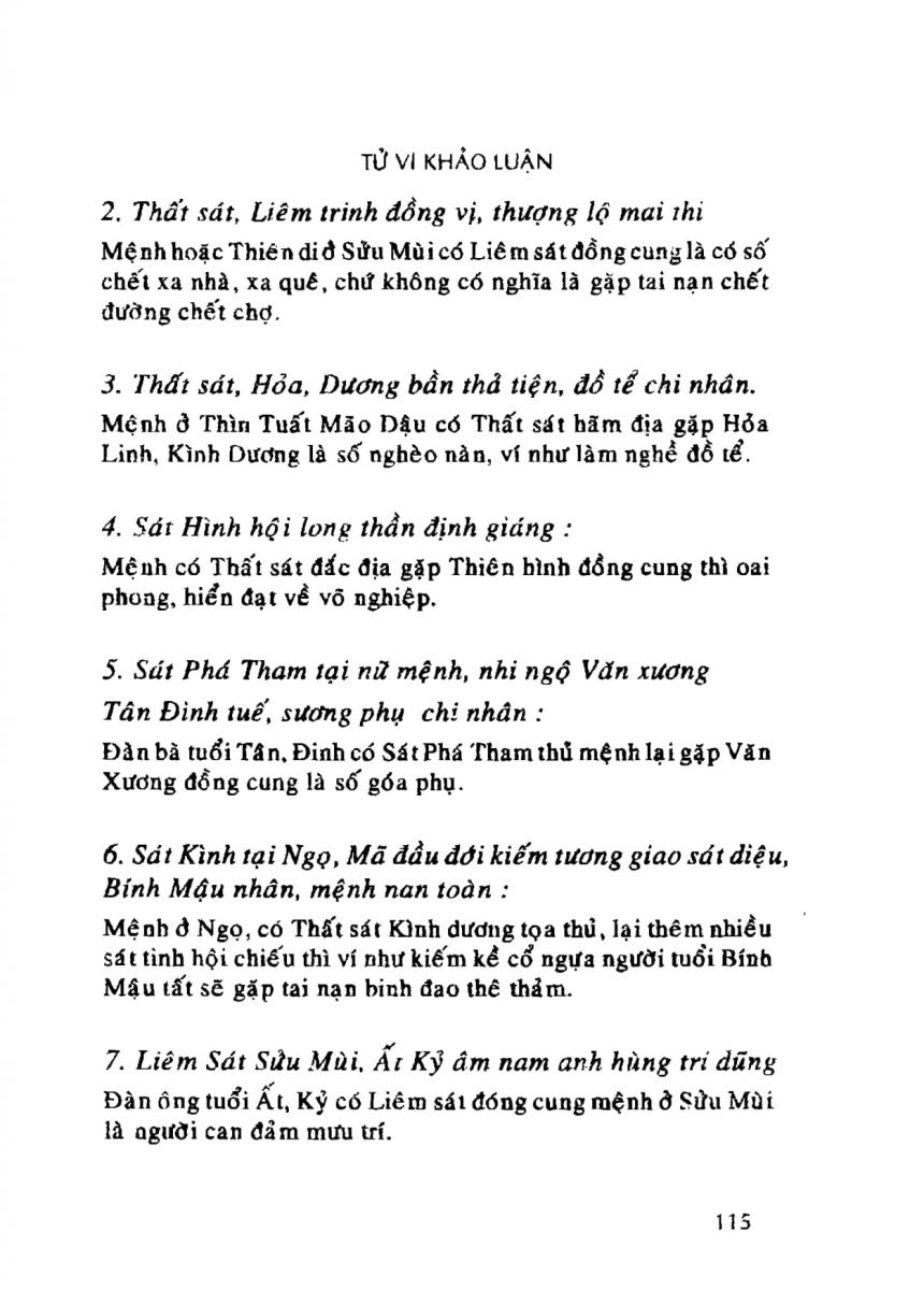Tử Vi Khảo Luận - 115