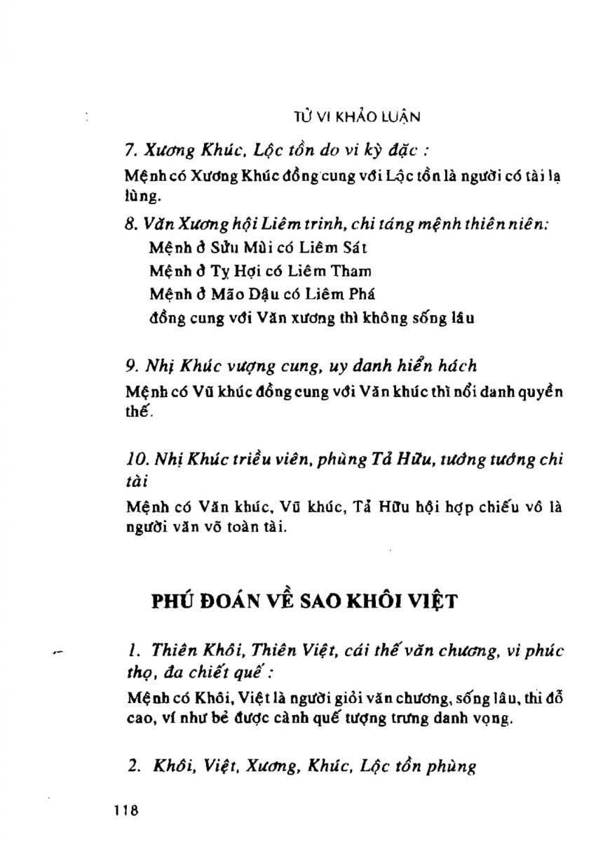 Tử Vi Khảo Luận - 118