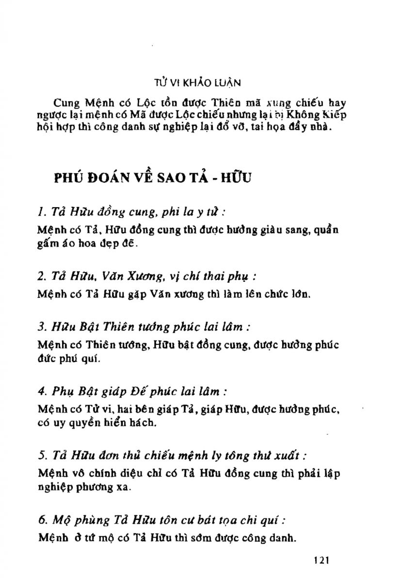 Tử Vi Khảo Luận - 121