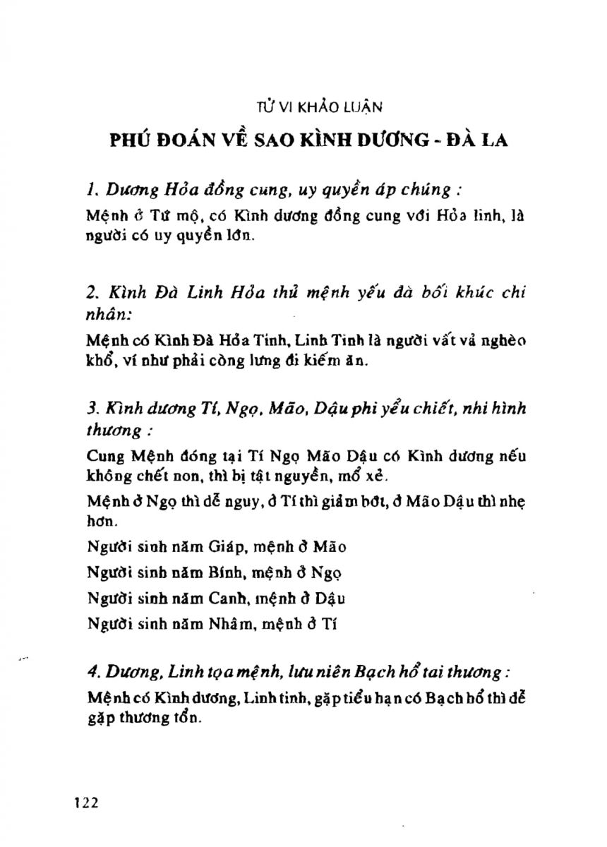 Tử Vi Khảo Luận - 122