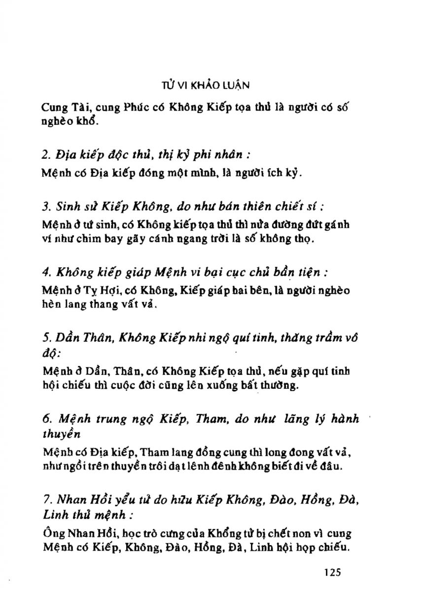 Tử Vi Khảo Luận - 125