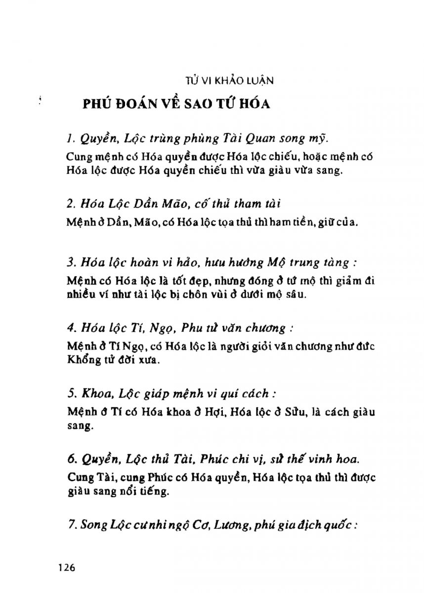 Tử Vi Khảo Luận - 126