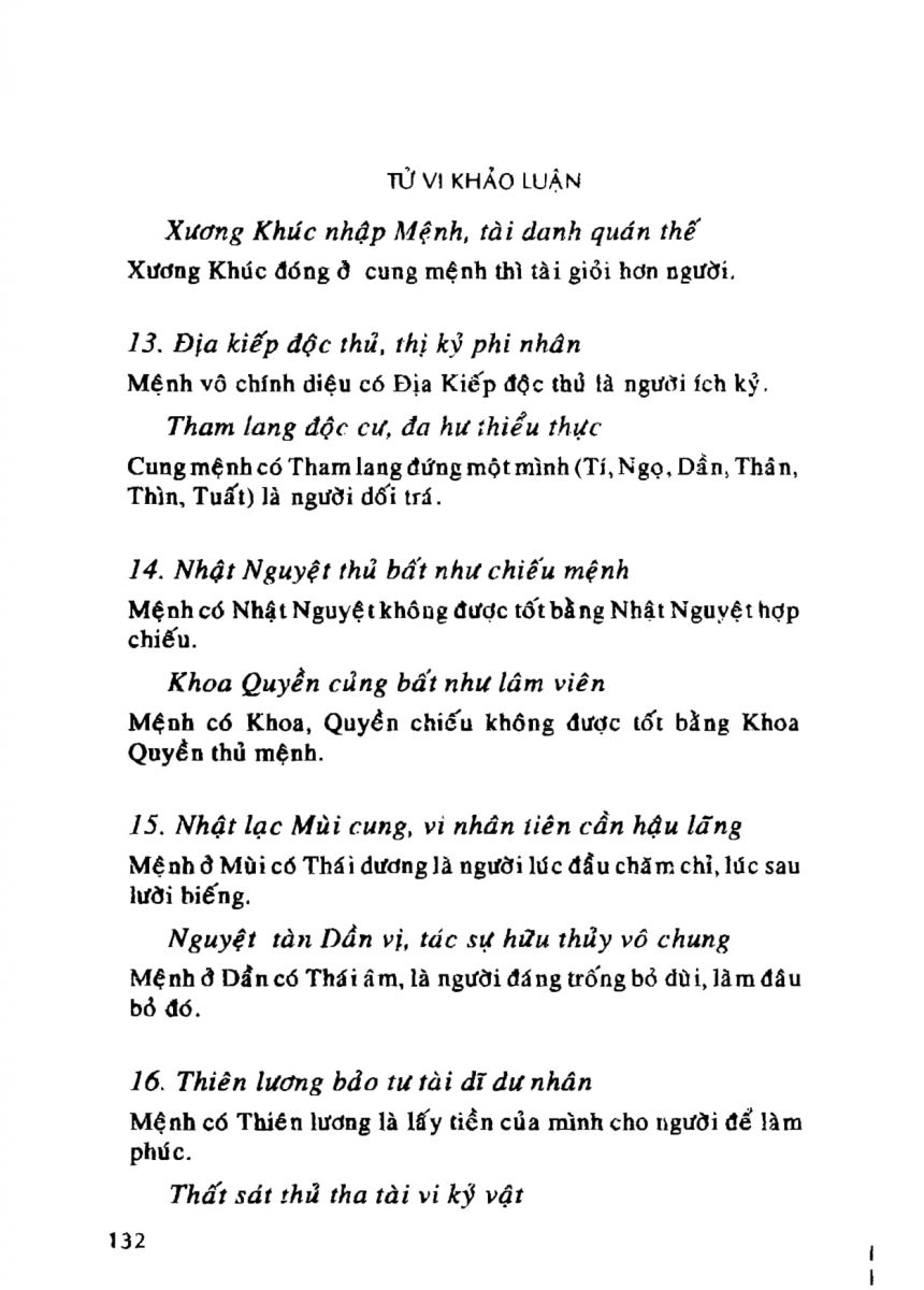 Tử Vi Khảo Luận - 132