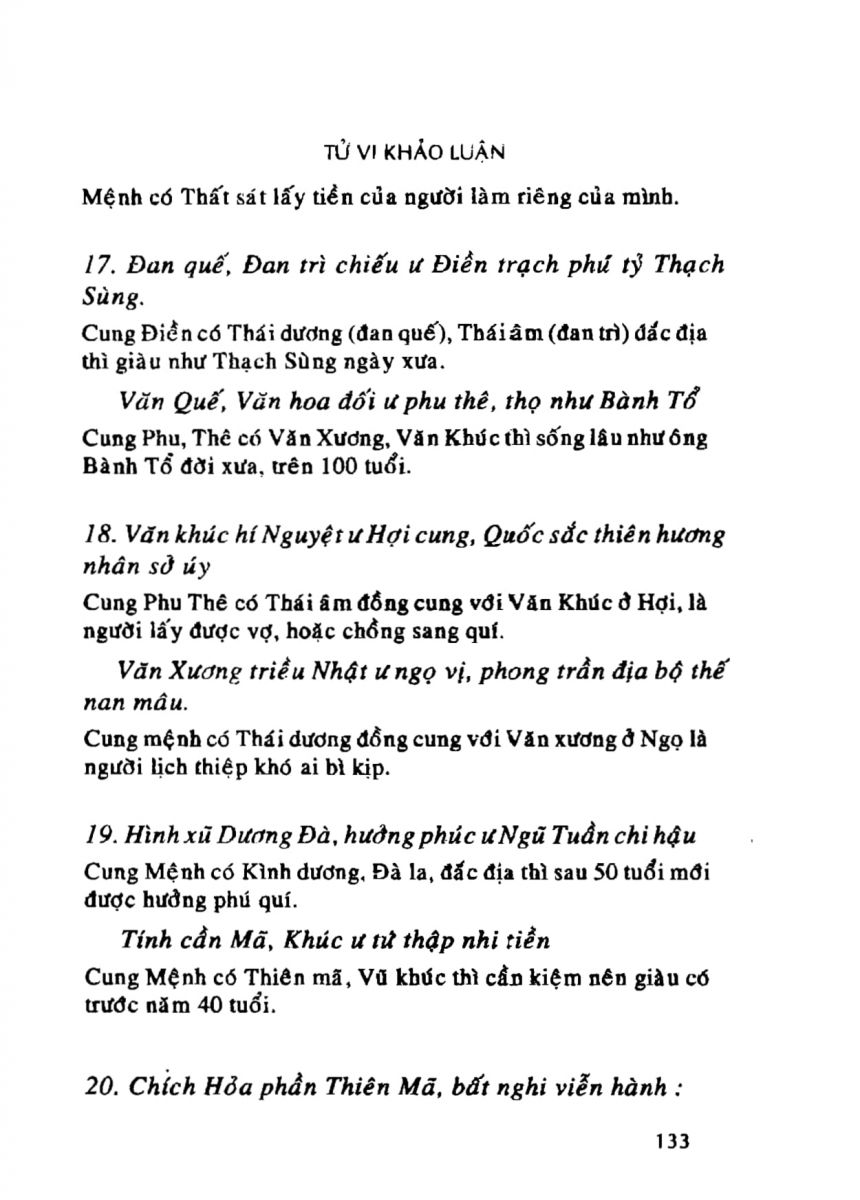 Tử Vi Khảo Luận - 133