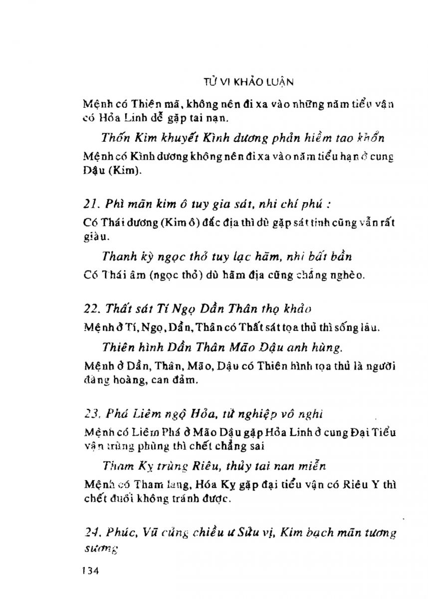 Tử Vi Khảo Luận - 134