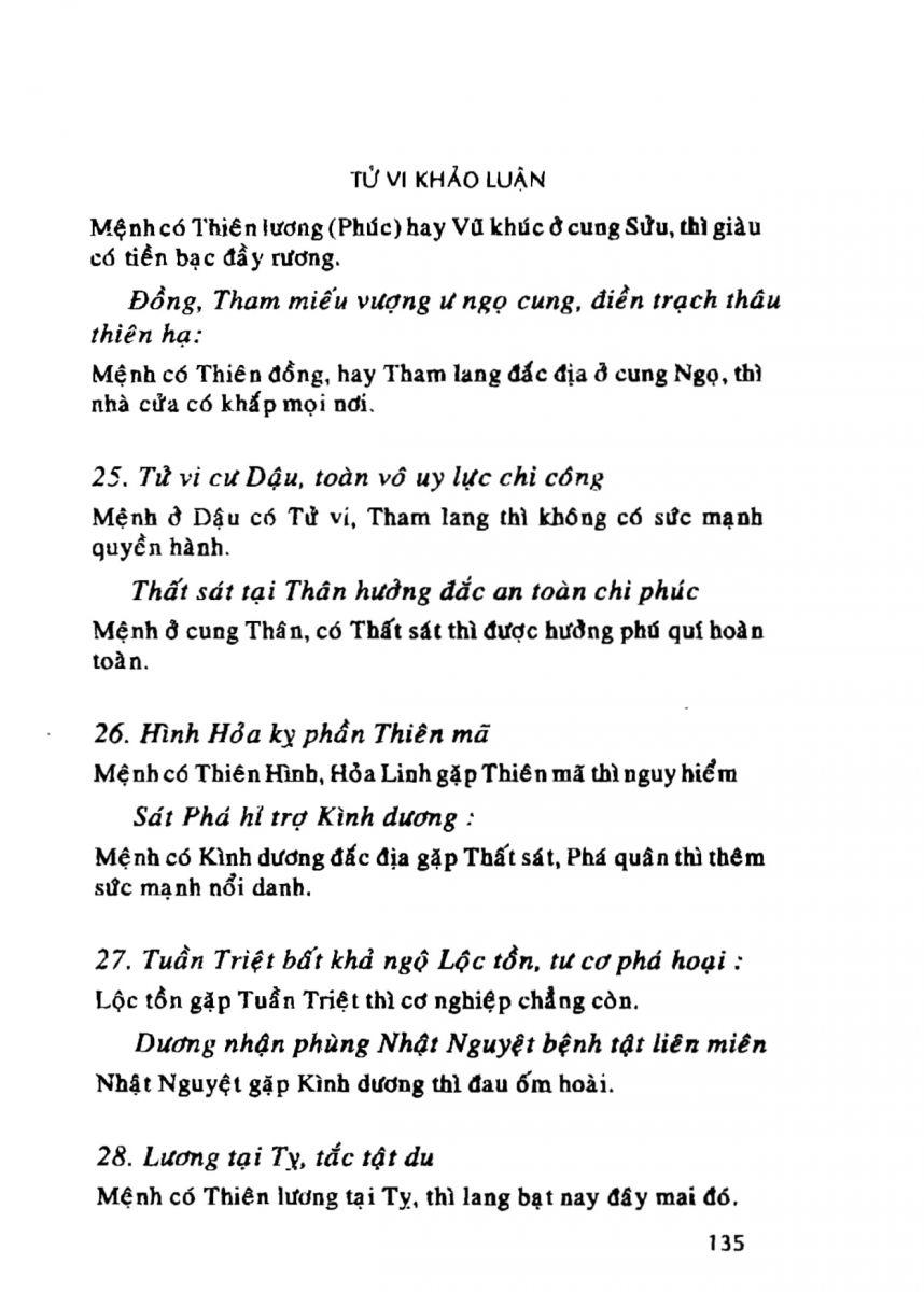 Tử Vi Khảo Luận - 135