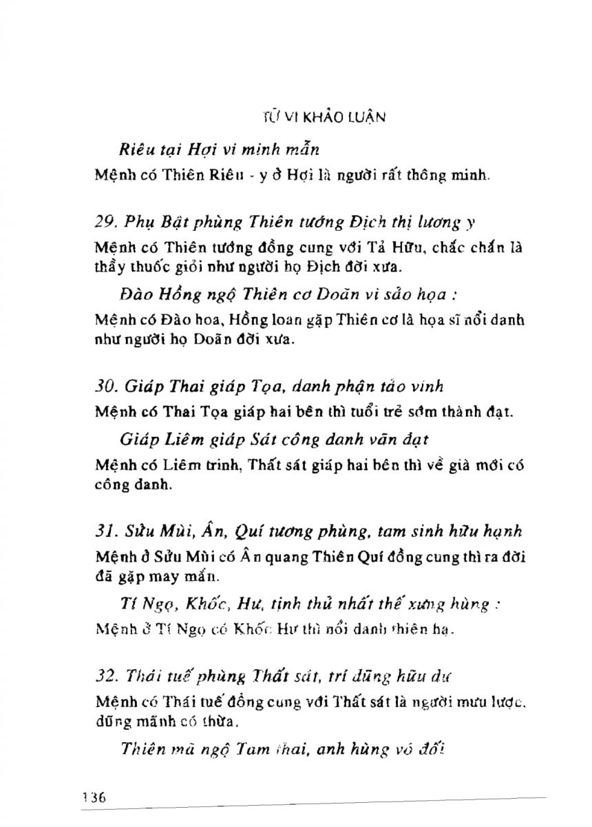 Tử Vi Khảo Luận - 136