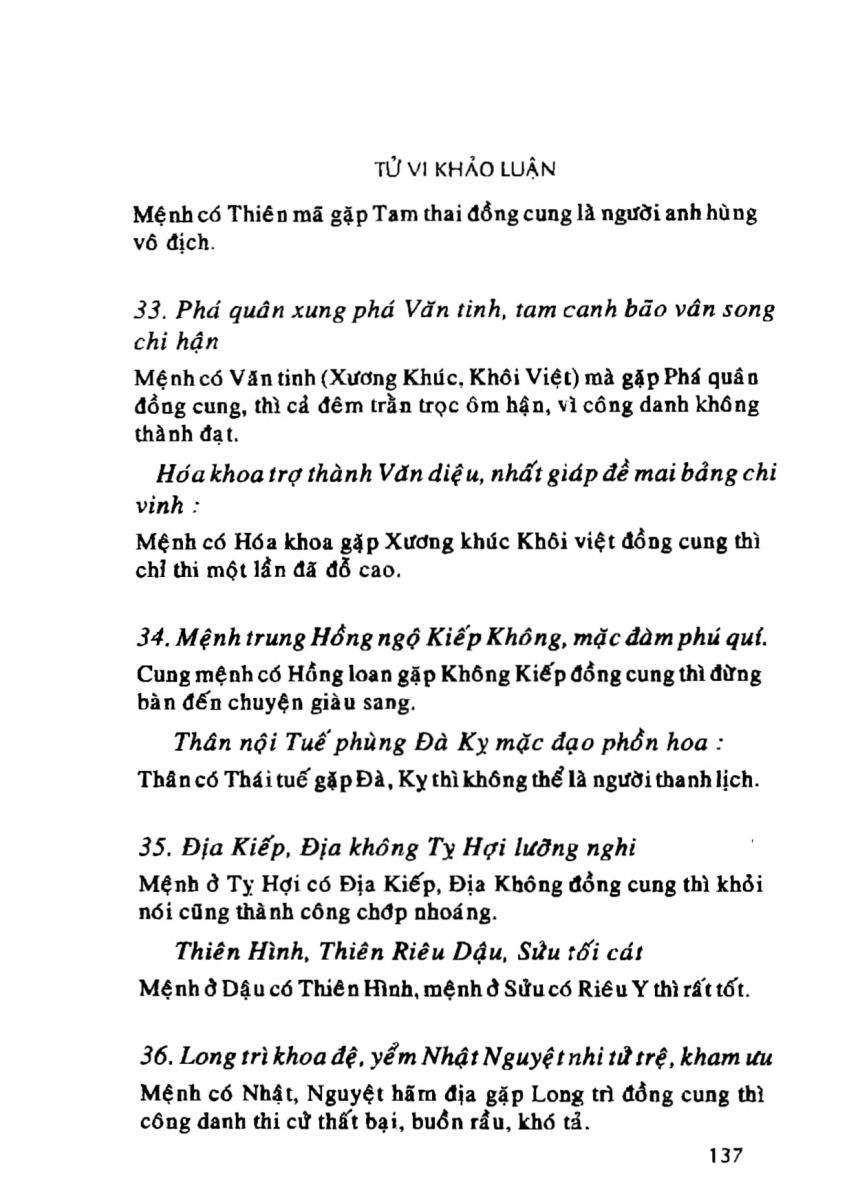 Tử Vi Khảo Luận - 137