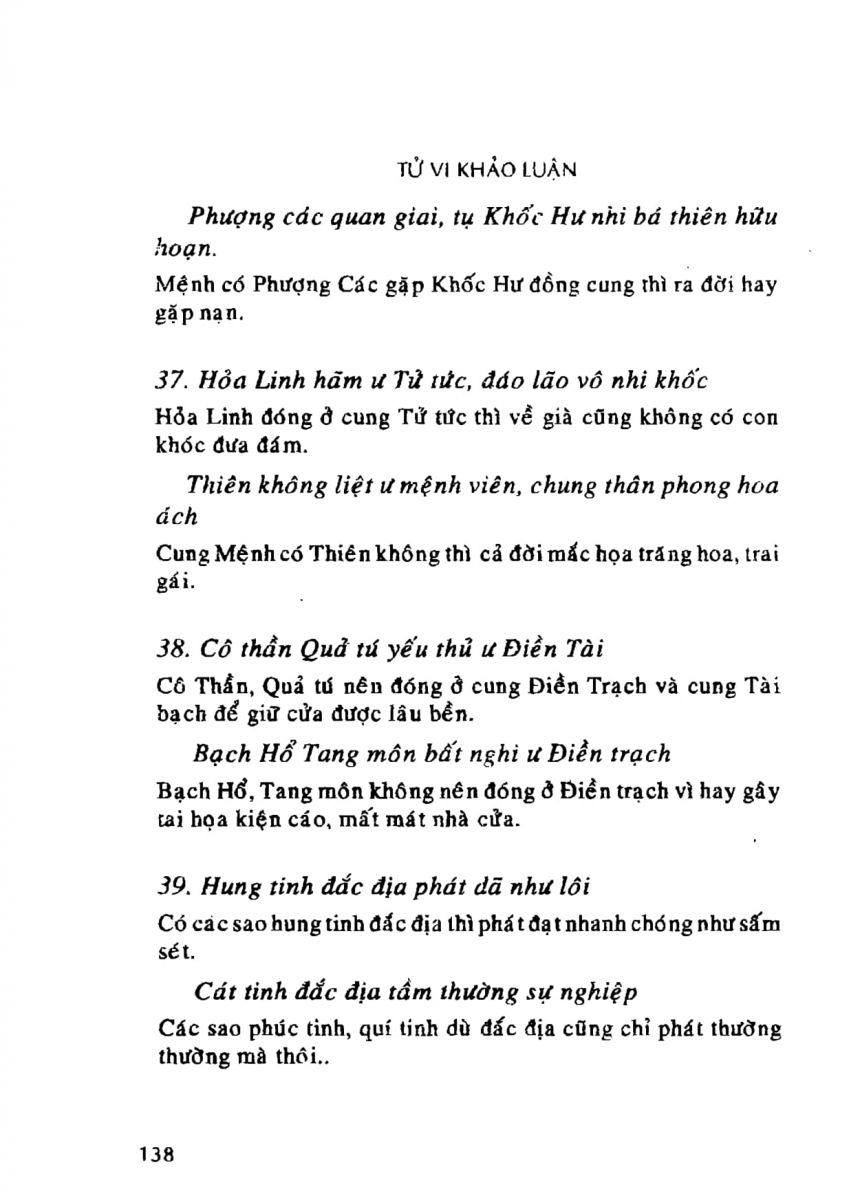 Tử Vi Khảo Luận - 138