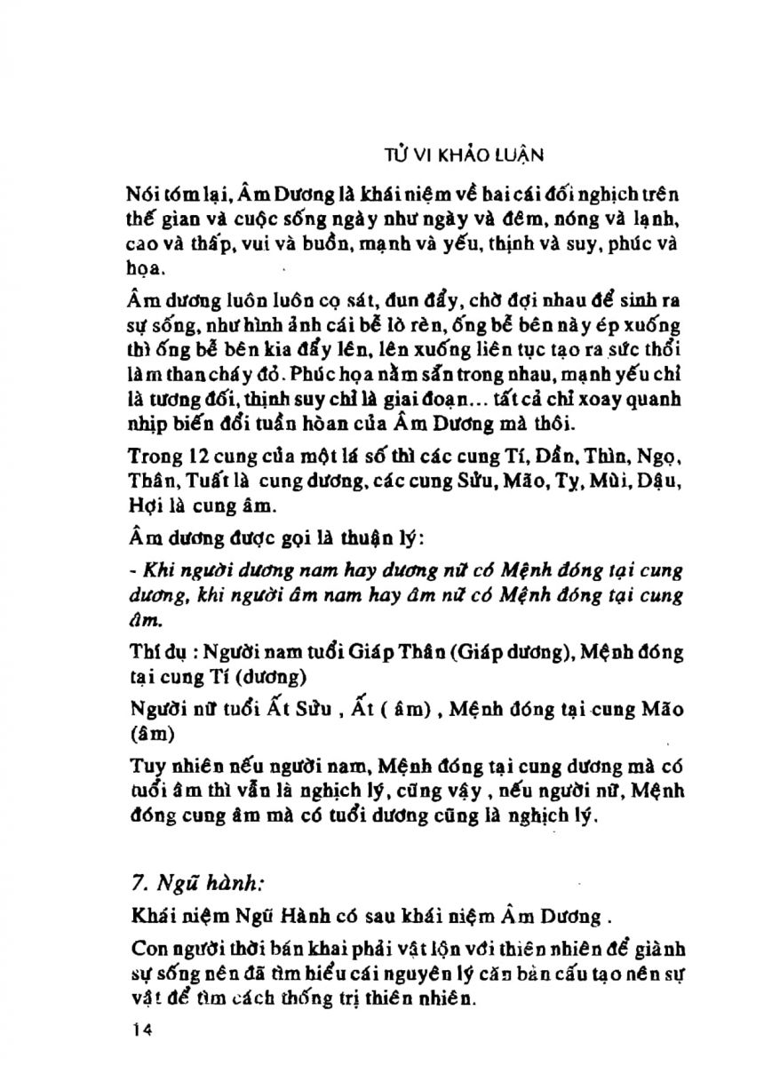 Tử Vi Khảo Luận - 14