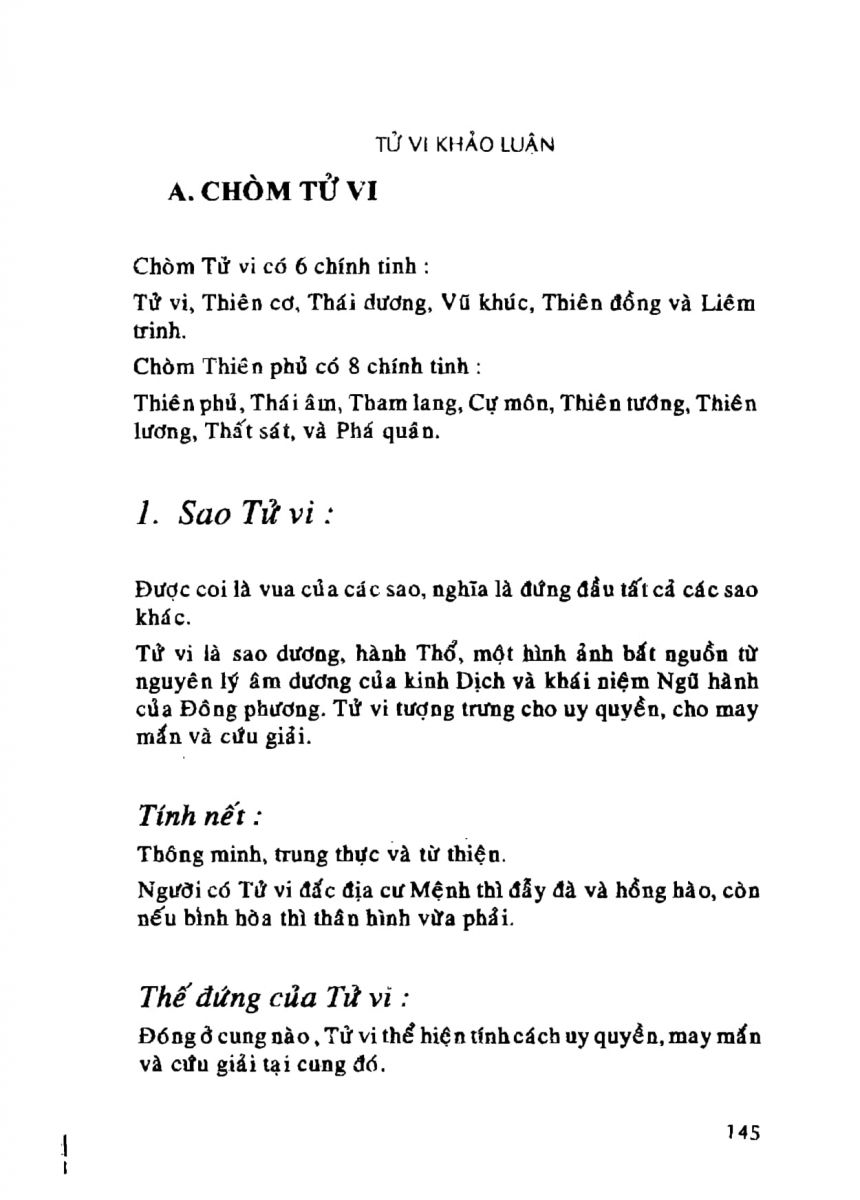 Tử Vi Khảo Luận - 145