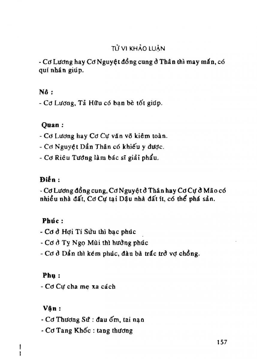 Tử Vi Khảo Luận - 157