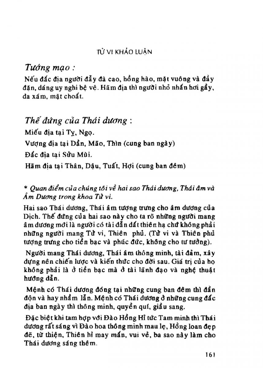 Tử Vi Khảo Luận - 161