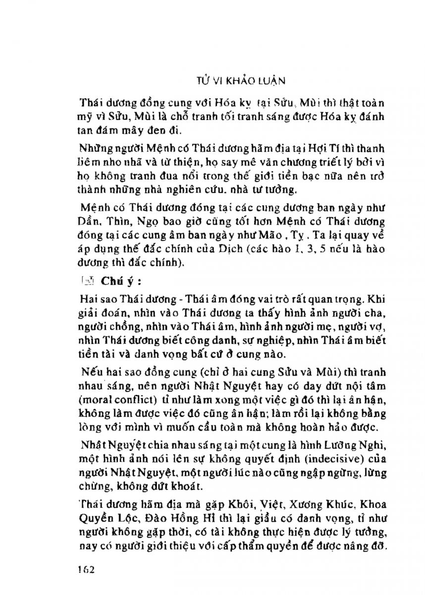 Tử Vi Khảo Luận - 162