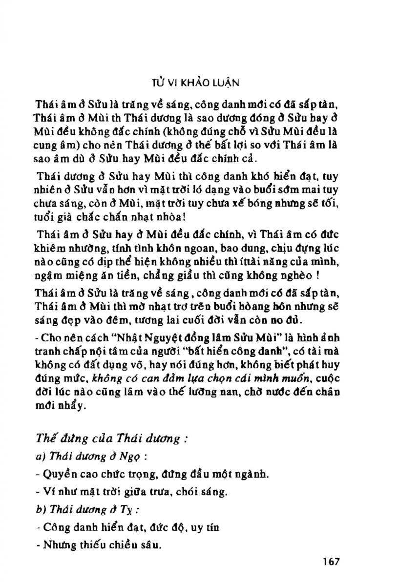 Tử Vi Khảo Luận - 167