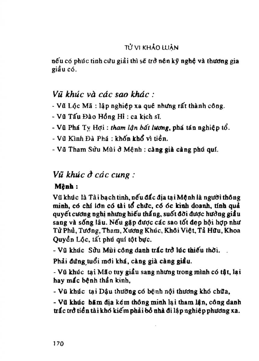 Tử Vi Khảo Luận - 170