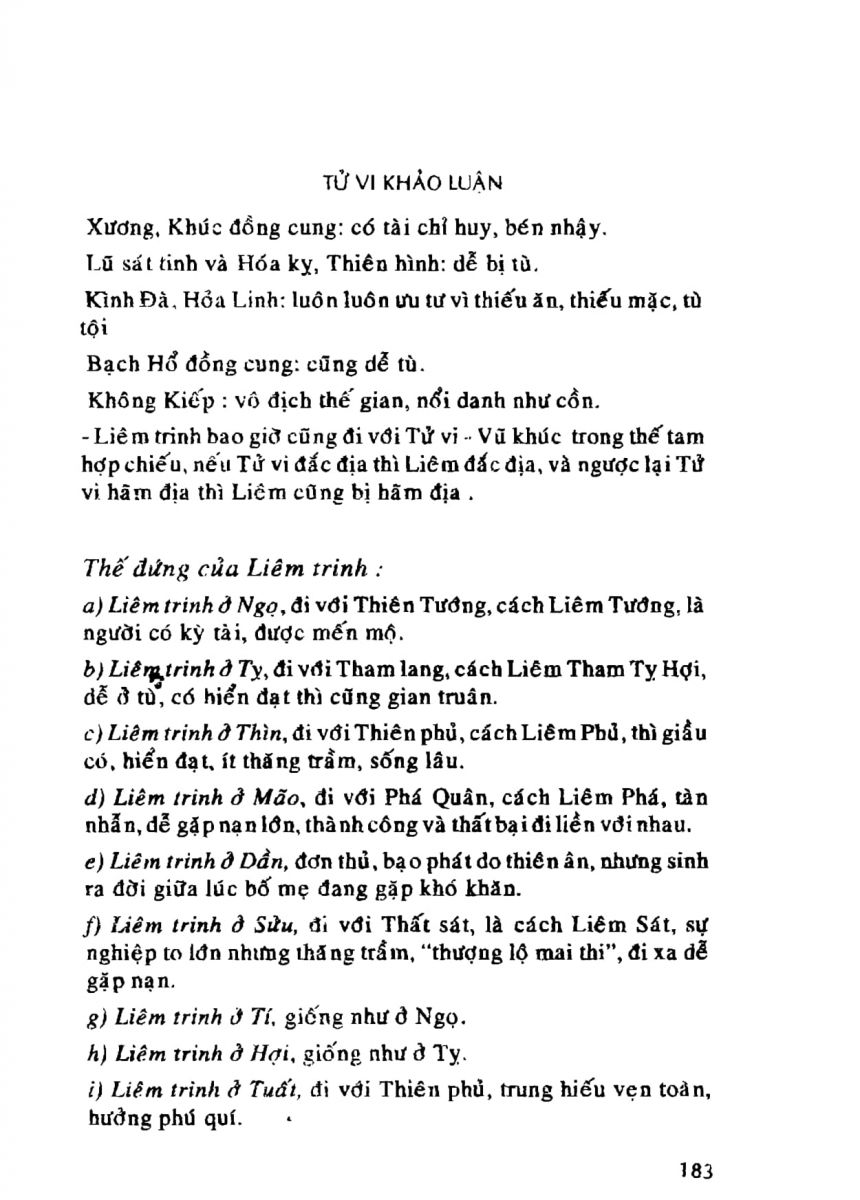 Tử Vi Khảo Luận - 183