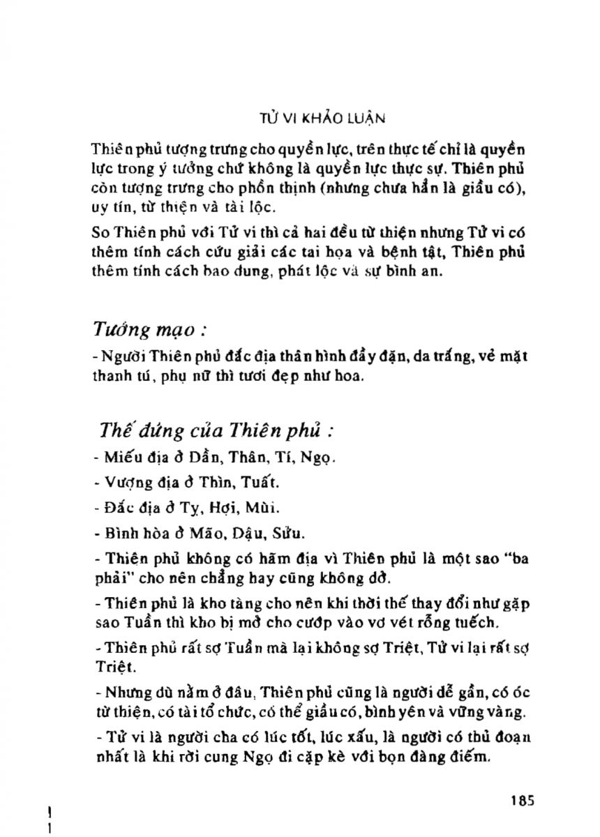 Tử Vi Khảo Luận - 185