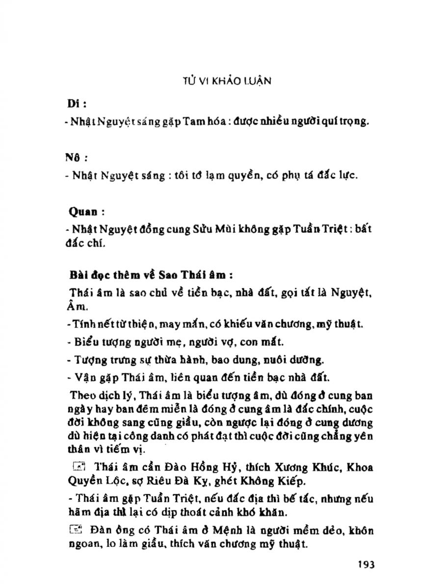 Tử Vi Khảo Luận - 193