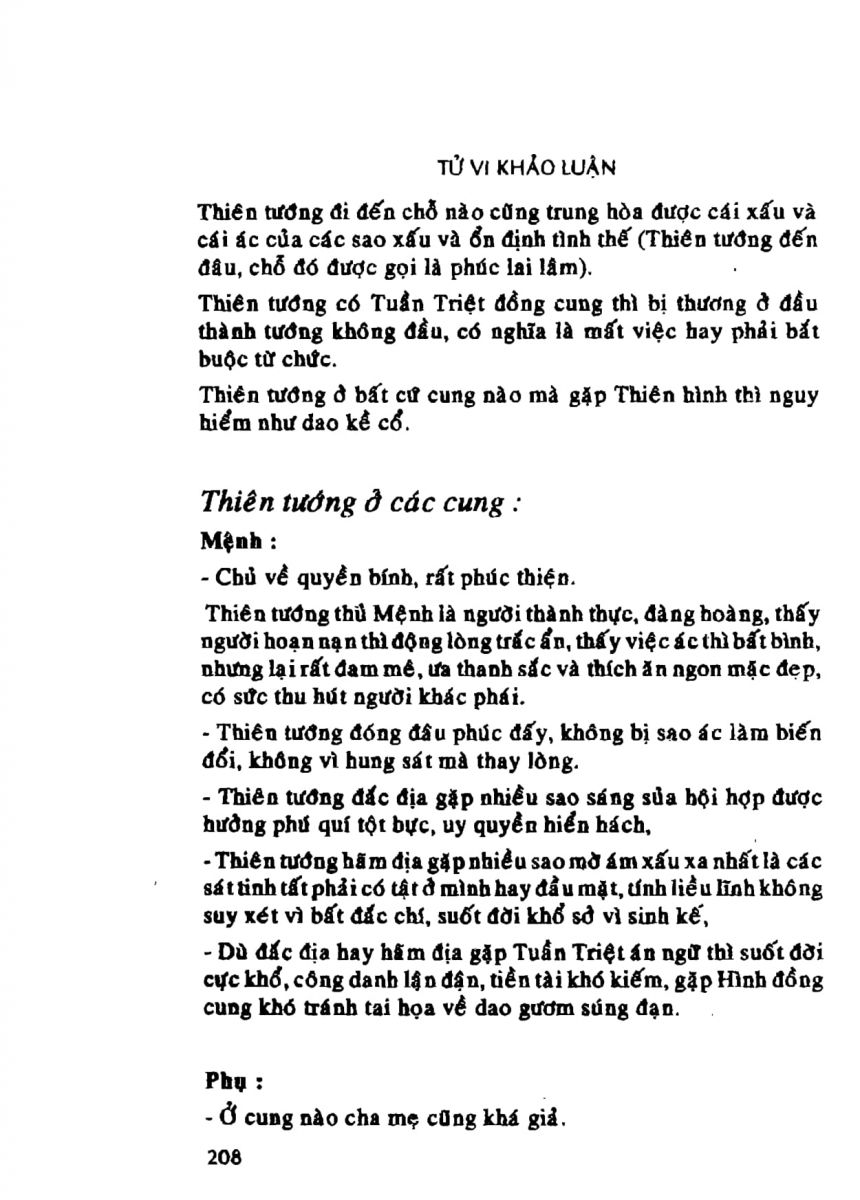 Tử Vi Khảo Luận - 208