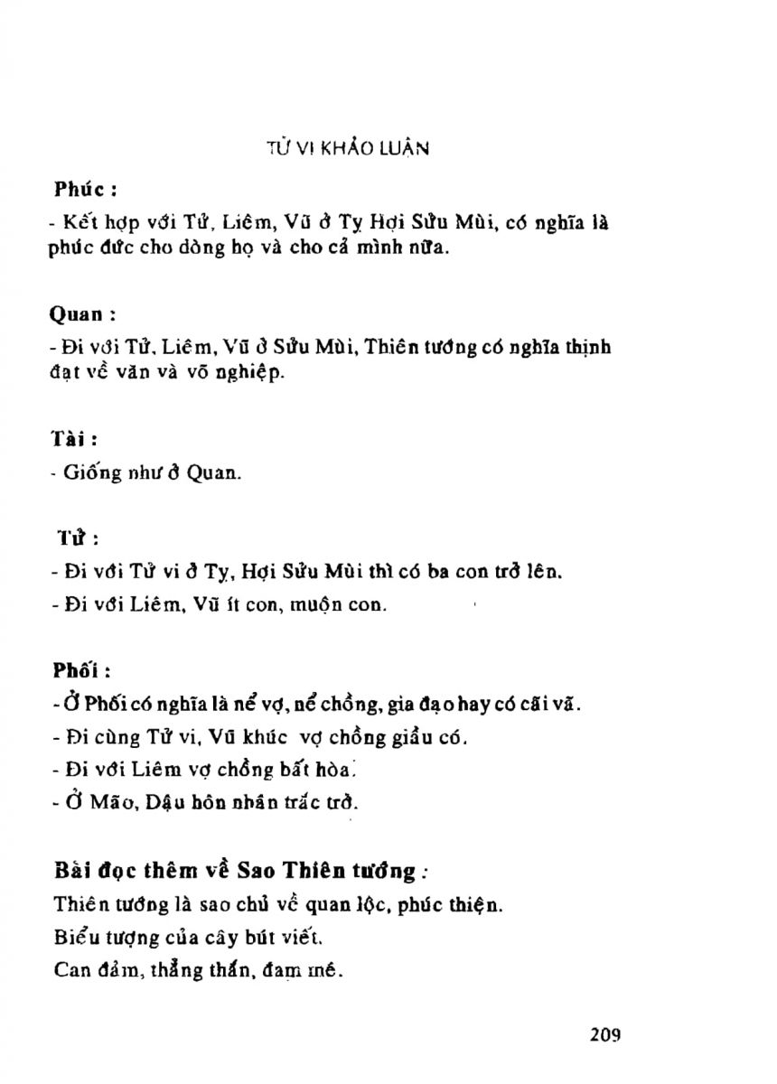 Tử Vi Khảo Luận - 209