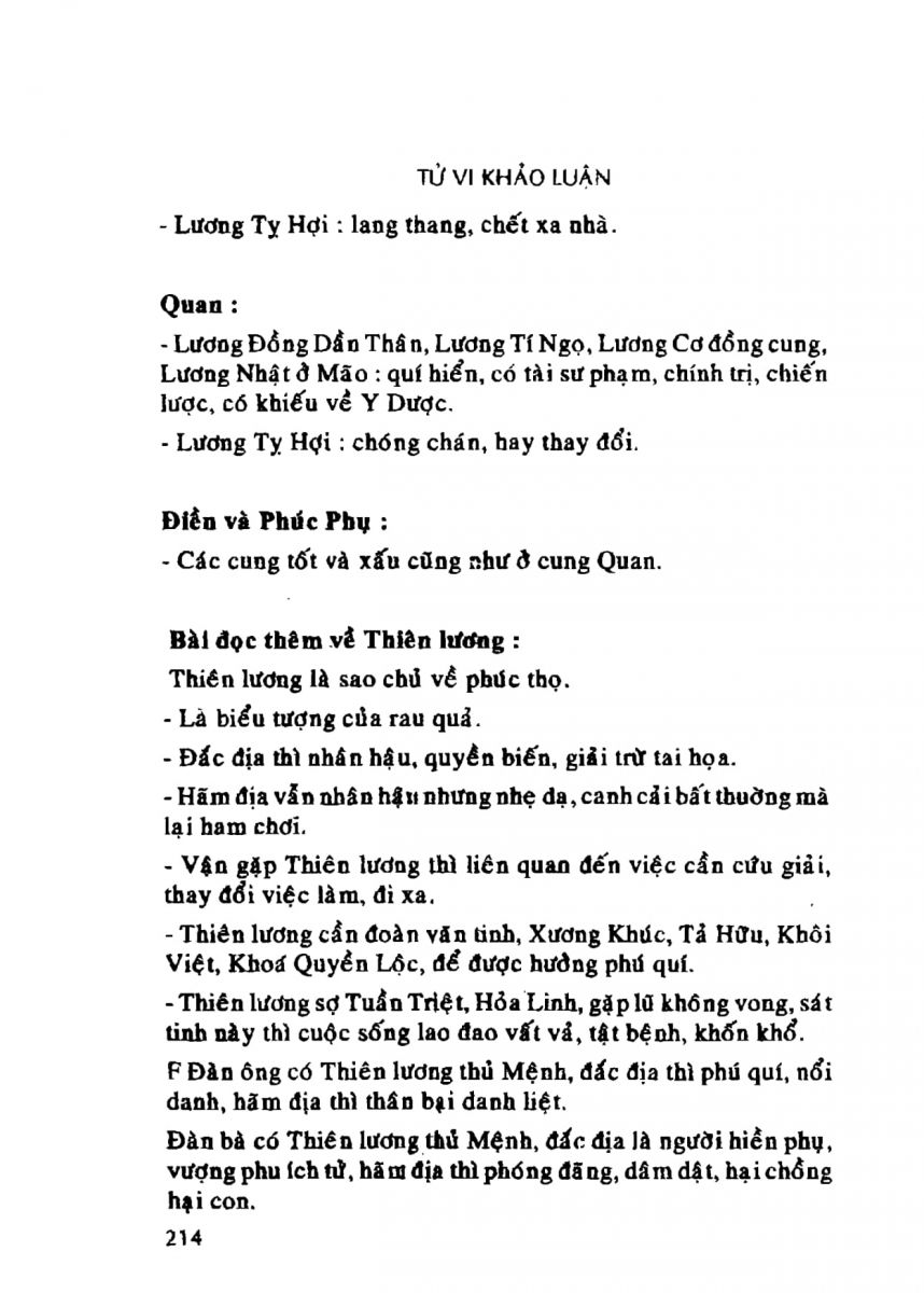 Tử Vi Khảo Luận - 214