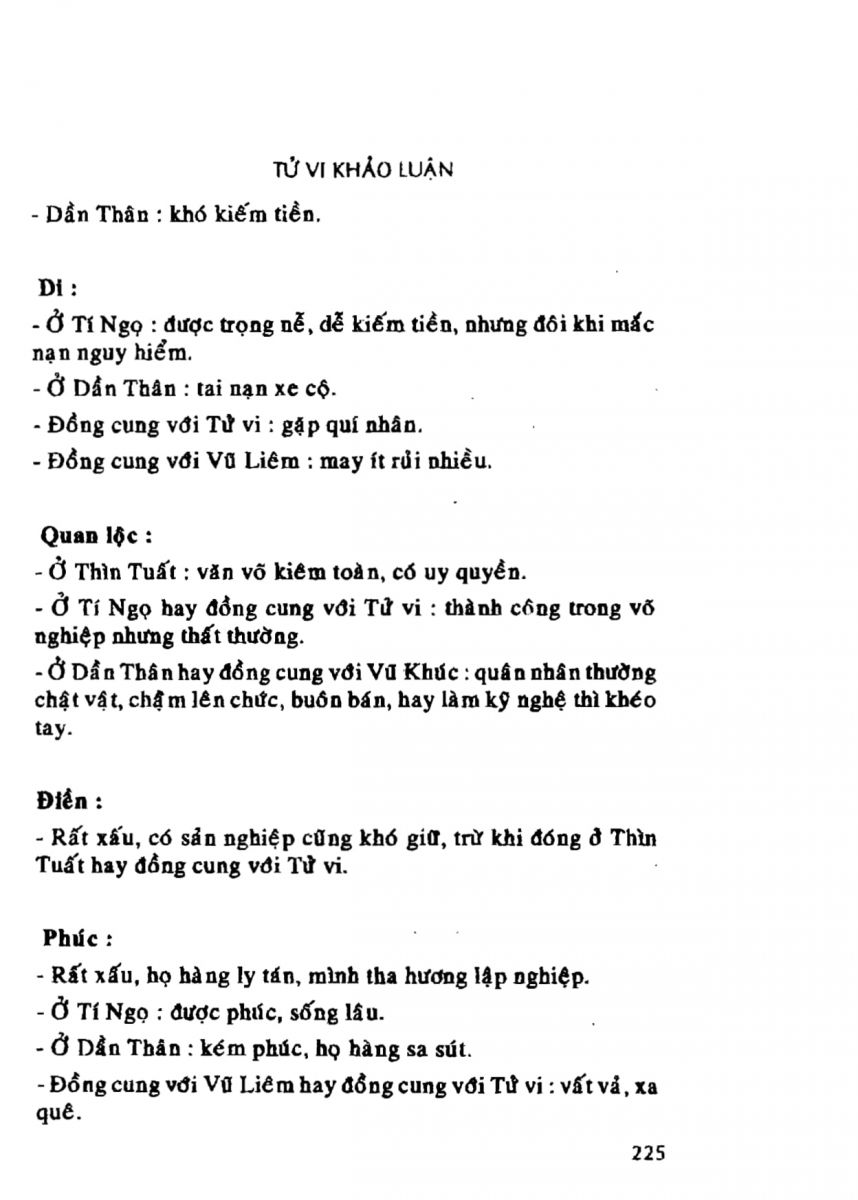 Tử Vi Khảo Luận - 225