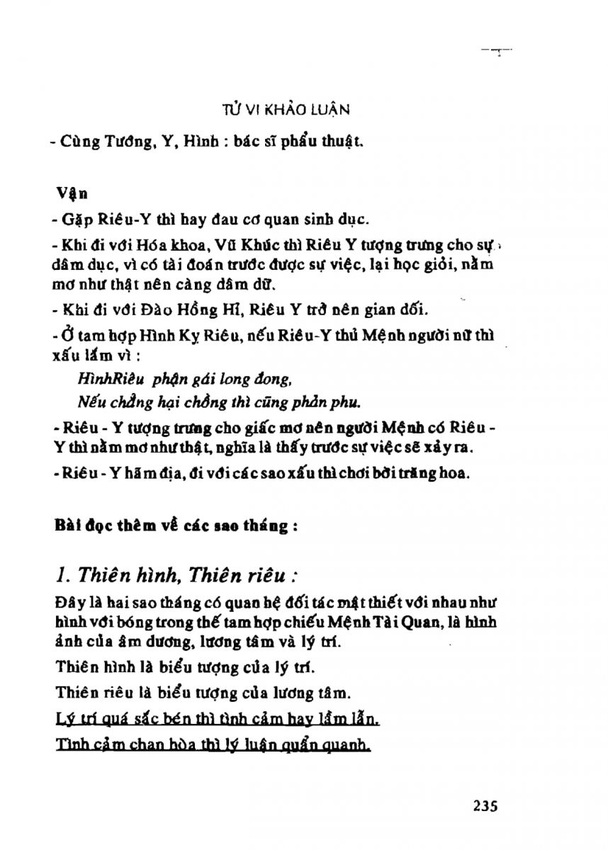 Tử Vi Khảo Luận - 235