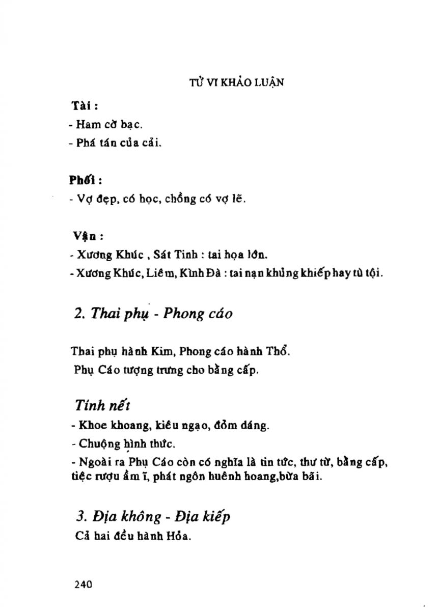 Tử Vi Khảo Luận - 240