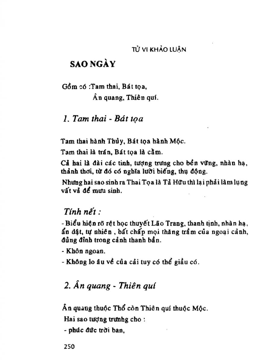 Tử Vi Khảo Luận - 250