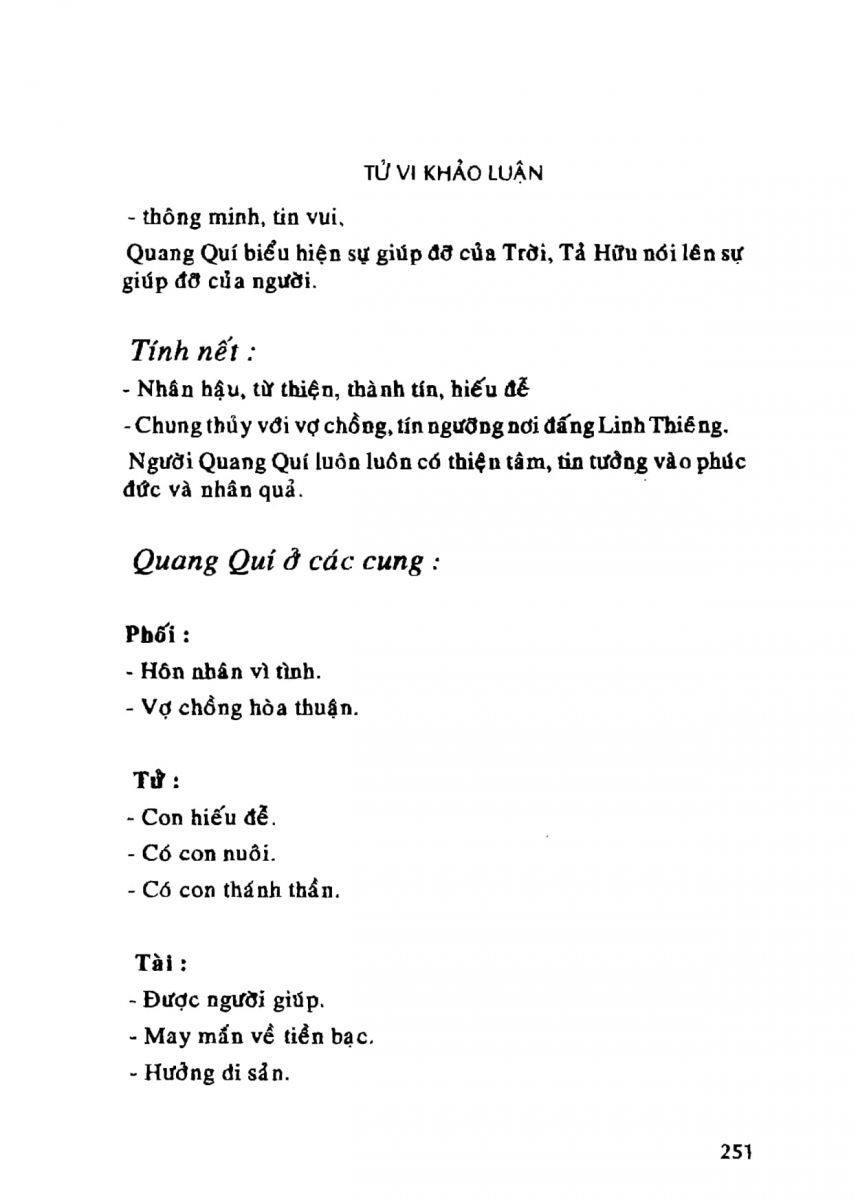 Tử Vi Khảo Luận - 251