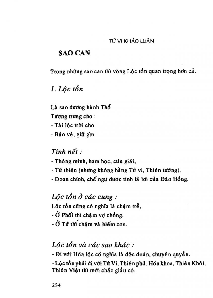 Tử Vi Khảo Luận - 254