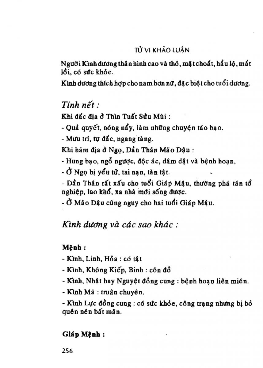 Tử Vi Khảo Luận - 256