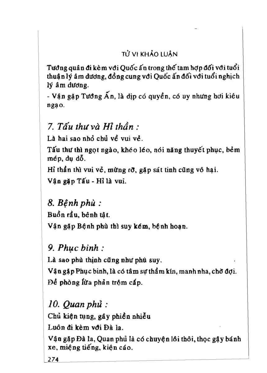 Tử Vi Khảo Luận - 274