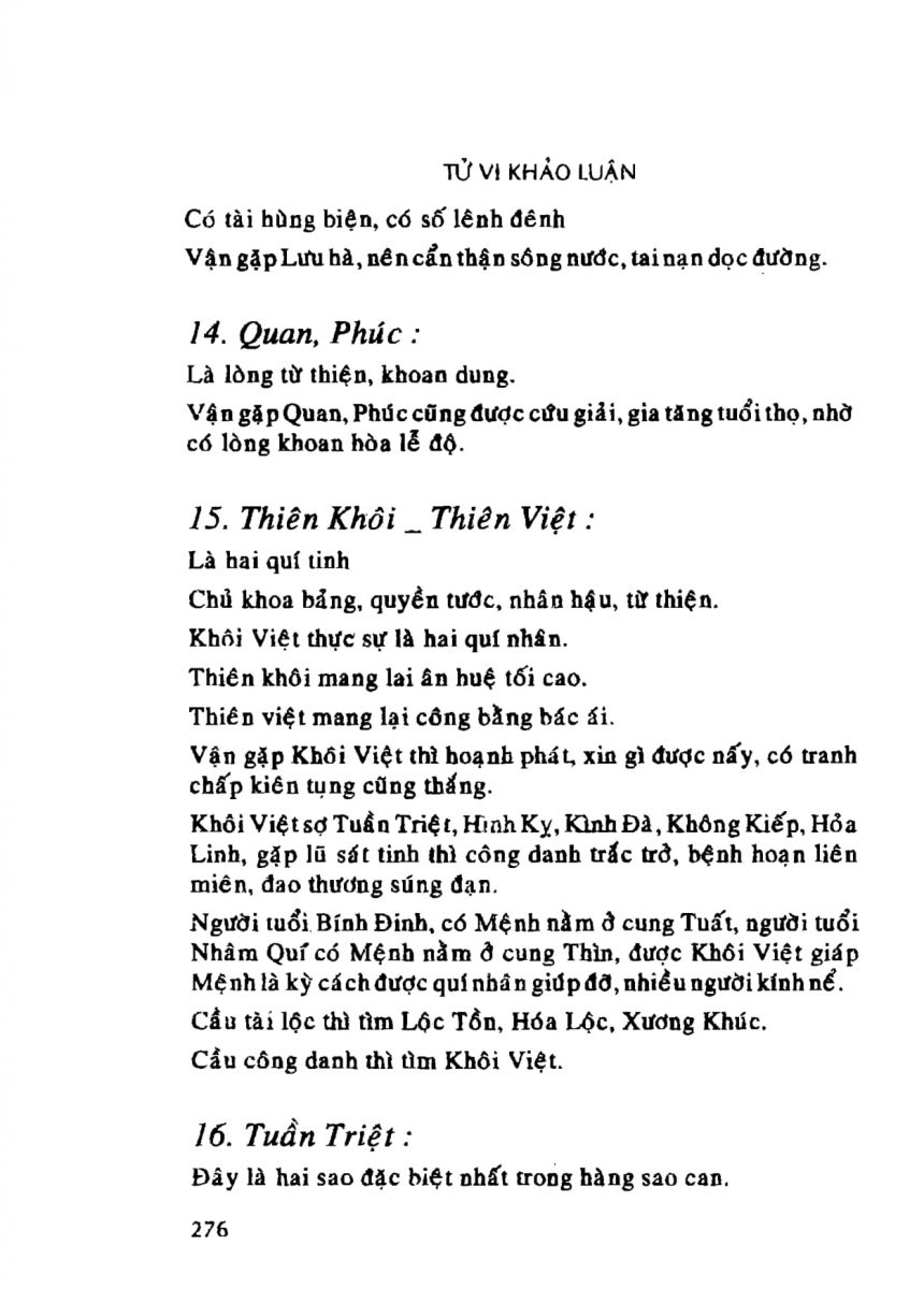 Tử Vi Khảo Luận - 276