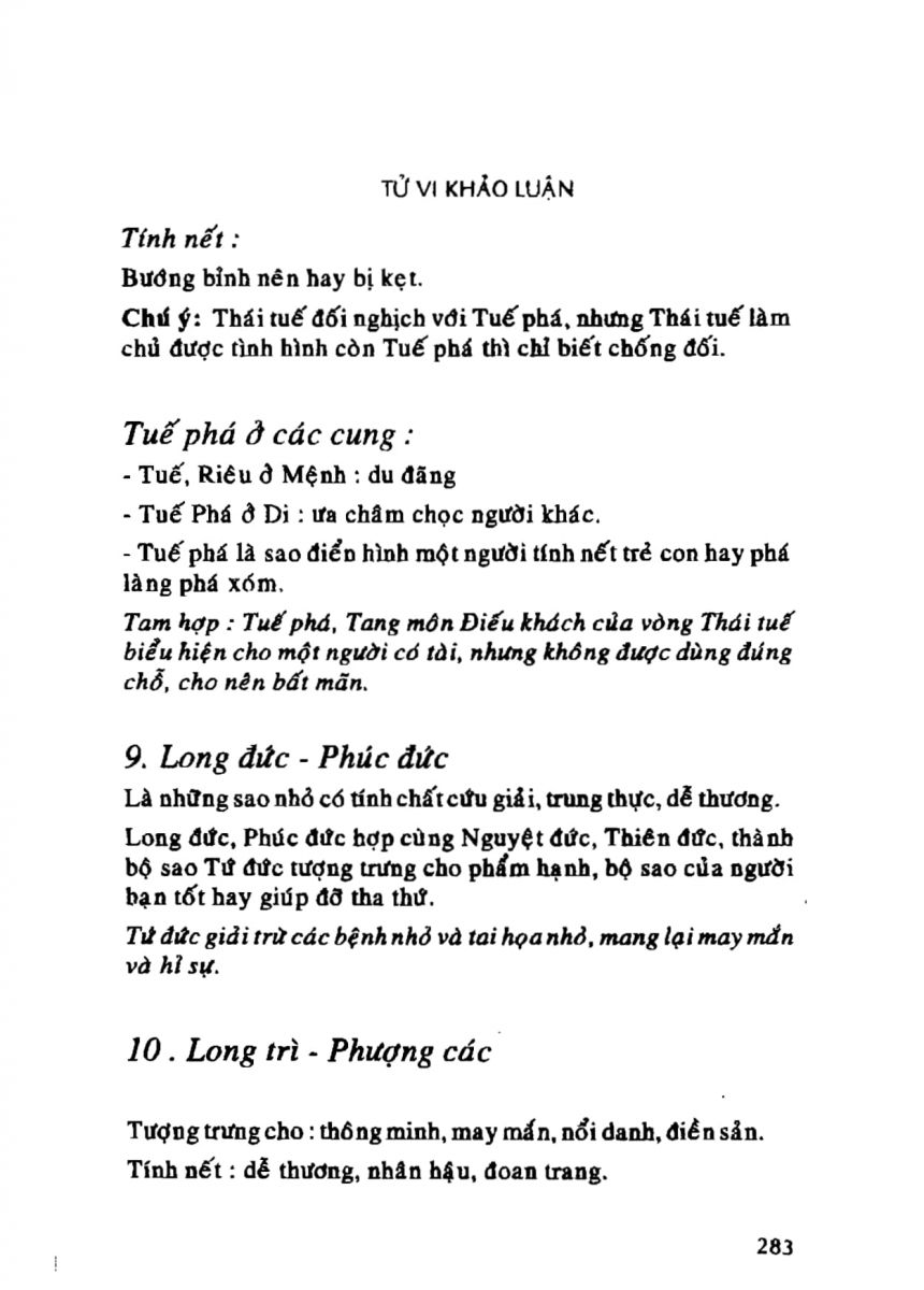 Tử Vi Khảo Luận - 283