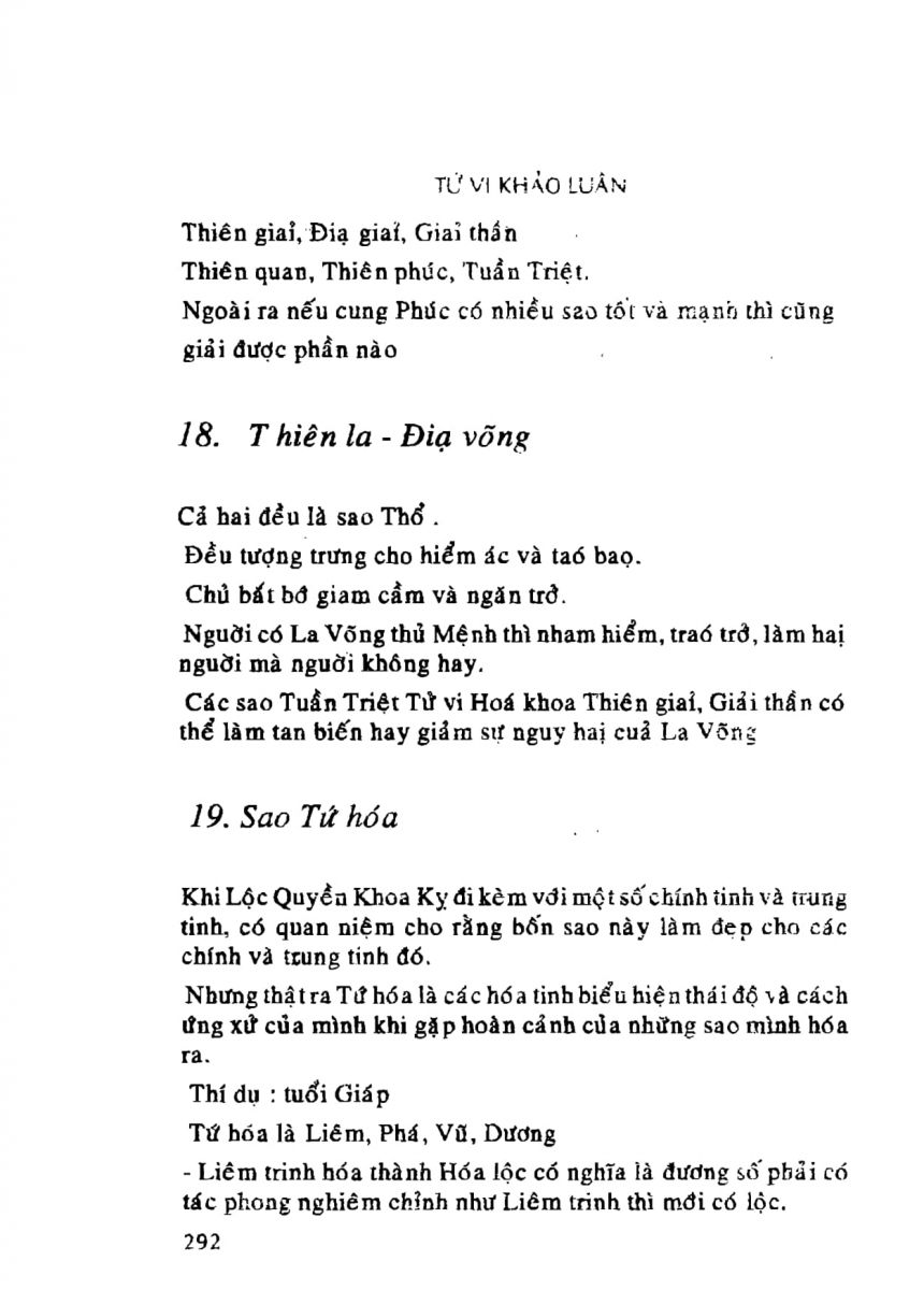 Tử Vi Khảo Luận - 292