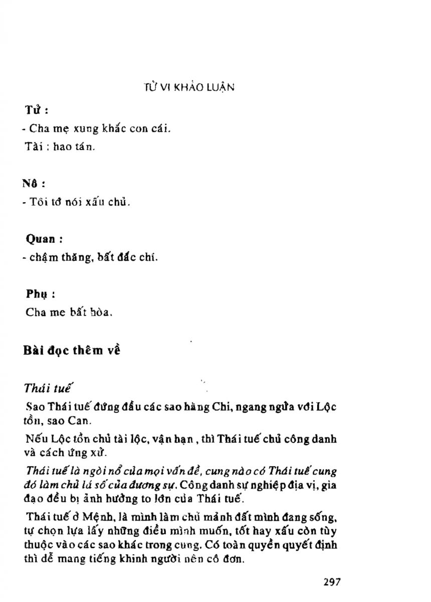 Tử Vi Khảo Luận - 297